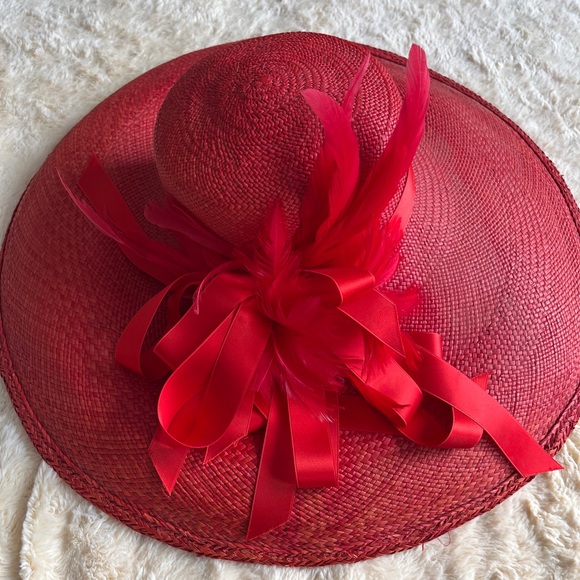 Christine A Moore wide brimmed derby hat. 32in. - Picture 3 of 4